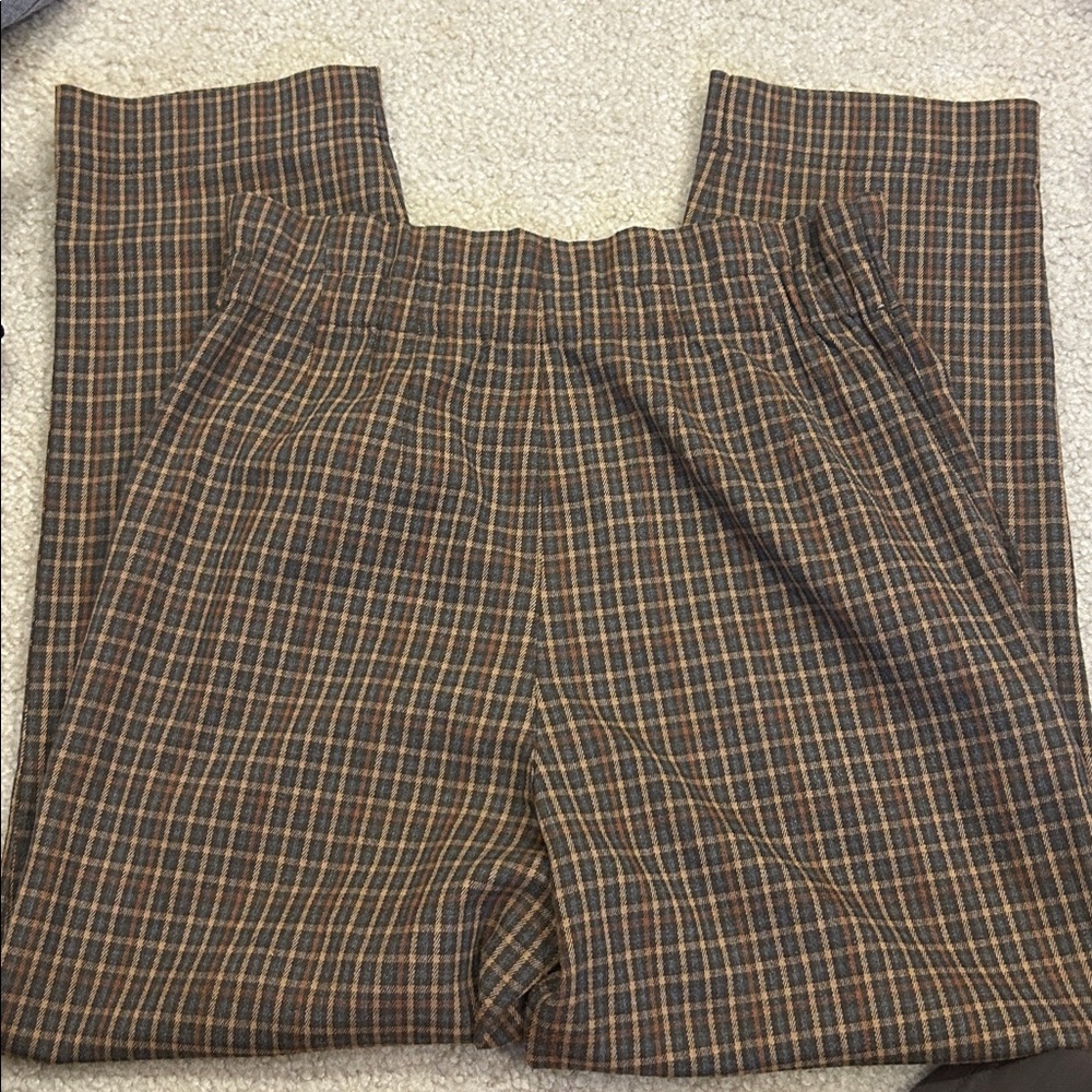 Madewell Plaid Paperbag Tapered Pants - Picture 7 of 7